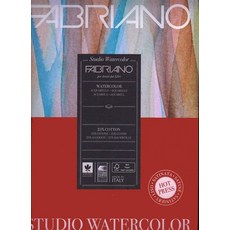 Fabriano Studio 수채화 패드 콜드 프레스 27.9 x 35.6cm(11 14인치) 40.8kg(90파운드) 20장, Fabriano Studio 수채화 패드, 콜드 프레스
