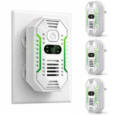 Cappsu Air Ionizers for Home with 4-Emitter Ion Release System 50M Ions/cm³ Plug-in Ionic Air P, 1-Emitter Ion Release