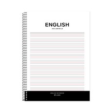 클라리온 스프링 캠퍼스 영어노트, 1개, 블랙