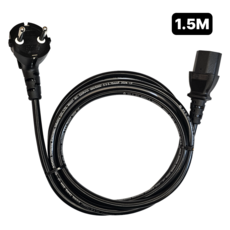 IEC C13 AC 파워코드 전원케이블 0.75 PC 컴퓨터 모니터 프린터 서버용, 1.5m, 1개