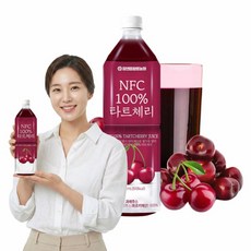 참앤들황토농원 NFC 착즙 타트체리주스, 1L, 2개