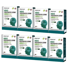 HnF (최신제조) 엔젯오리진 하이큐포스파티딜세린 징코800 두뇌건가영양제1위 100%미국직수입 식약처인증, 60회분, 4세트