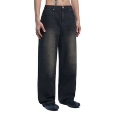 [노매뉴얼] WASHED DENIM PANTS - BROWN