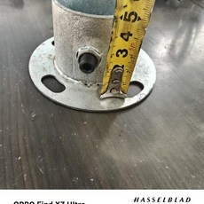 鍍鋅鋼管底座 固定管材專用組件, 1個, 鍍鋅底座管高5釐米50個
