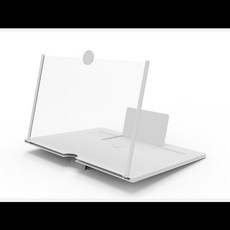 스크린 확대기 HD 신형 휴대폰 홀더 비디오 스마트폰용 프로젝터, [03] 10 inch white