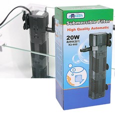 [물멍몰] 아마존 측면 여과기 20W HJ-952 어항 측면 수족관 구피 물고기 거북이 여과기