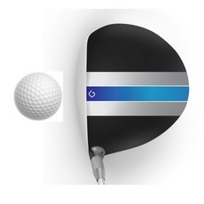 [골프스킨]톡톡튀는 개성만점 드라이버/우드 헤드 스크래치 보호 및 리폼/방향성 개선 필름 - 라인스킨(종합), BL-104, mixed