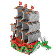 [알꿀밤-나노블럭-해적] E빅 드래곤호, 1개