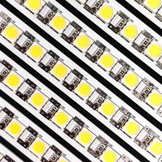 LED바 5050칩 12V 50발 500X10MM 10K 쿨화이트, 10K백색, 1개, H8