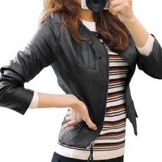 메리앤유 여성용 핏라인 소프트 라이더자켓