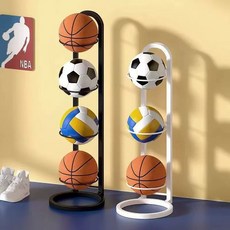 농구공 축구공 받침대 블랙 진열대 공거치대 실내 보관함 화이트 3단 원형 받침대, 화이트 5단 사각 받침대