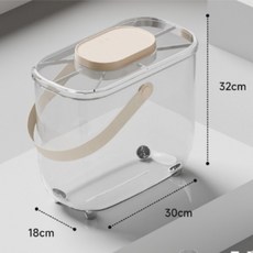 【限時下殺】 【SL】一鍵真空飼料桶 寵物飼料桶 零食桶 密封罐 真空密封桶 按壓儲糧桶 米桶 密封飼料桶 飼料桶, 1個, 透明10L一鍵真空飼料桶:贈除臭.乾0, 10L
