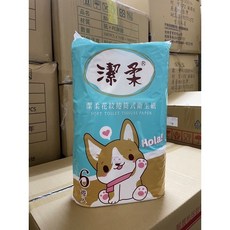 捲筒衛生紙/6入/廁所用/潔柔/捲筒式衛生紙/溶於水衛生紙/不添加螢光劑/捲筒廁所衛生紙/廁所衛生紙/衛生紙, 1個