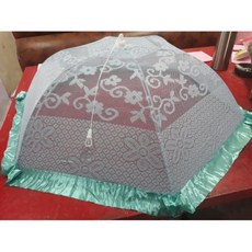 大彩色伸縮菜桌蓋，防蒼蠅罩，可放4盤菜，伸縮自如，易收納，清倉賠本賣, 1個