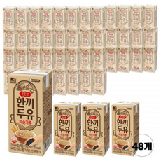 푸르밀 한끼두유 미숫가루 48팩, 190ml, 48세트