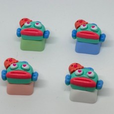 좋은 키캡 딸깍이 키보드 LED 키링 클릭커 ASMR 한교동 캐릭터 물고기 교동이 문어 ver2