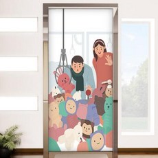 아트박스/꾸밈 ad208-인형뽑기_현관문시트지, 단품