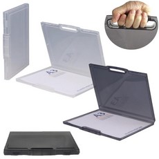 이즈미 A3 파일 케이스 서류 도면 포스터 보관 수납 화일케이스 손잡이형, 4303S 반투명스모크, 1개