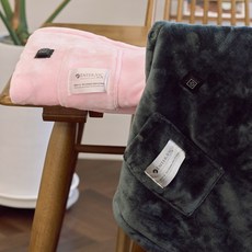 엔터빅 전기담요 휴대용 캠핑 차량용 사무실 1인용 무릎 극세사 다크그레이 HEB-S900+정품어댑터포함