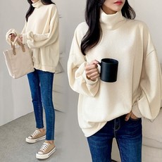 임부복 빅사이즈 IL 무지골지폴라티셔츠 오버핏 E856H211