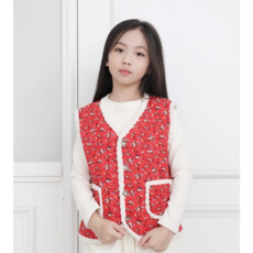 [오지다] 아동 주니어 양털조끼 4세부터 15세까지 남아여아공용