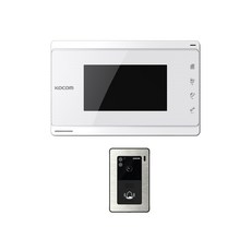 코콤 비디오폰 KVP-70C 아날로그 2선 7인치 현관카메라포함, 화이트, 자가설치