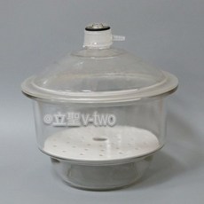 美式玻璃真空乾燥器 附瓷板 搭配乾燥劑使用, 24cm