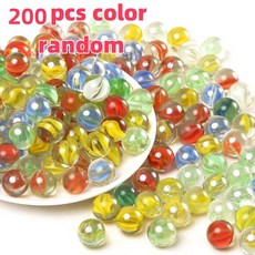 100/200개 14mm 컬러풀 유리 구슬 장난감 어린이용 놀이 게임 솔리테어 액세서리 꽃병 채우기 및 어항 장식용 선물, 200pcs random