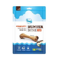 자연애 헌터본 오래씹는 덴탈껌 연어맛 16p 240g, 연어, 16개