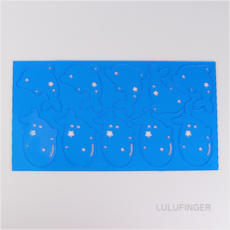 [룰루핑거] 아크릴 모빌 돌고래 투명 파랑 (1개입/5세트) 1FX-01-302