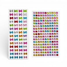 보석 스티커 폰꾸미기 어린이 비즈 만들기재료, 3개, 사각