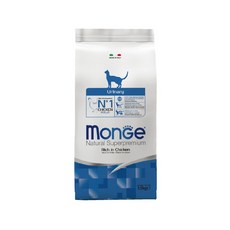 Monge 瑪恩吉 貓飼料 1.5kg 全能系列 無穀 低穀 雞肉配方 貓乾糧, 1個, 泌尿成貓雞肉1.5Kg,超取限2包, 雞