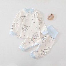 秋冬嬰兒秋衣秋褲分體套裝新生兒內衣套無骨純棉寶寶分體哈衣打底