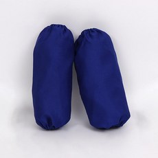 工裝袖套 耐磨防污 純色設計 工作防護 搭配圍裙 透氣舒適 多場景適用+工裝尼【寶藍色】套袖+均碼, 1個, 均碼
