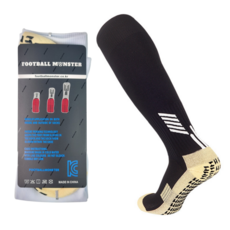 풋볼몬스터 논슬립 축구양말 3EA 1셋 어린이 유소년 성인용 스포츠삭스, 블랙, 3개