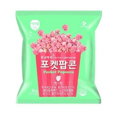 이츠웰 포켓팝콘 딸기맛 25g 30개/포켓/팝콘/강냉이/대용량/재료/팝콘용/과자/옥수수/보겔/극장/행사용, 30개