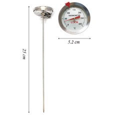 三箭牌 掛勾式油炸溫度計 WG-T6 食物溫度計 不鏽鋼溫度計, 1個