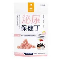 DOG CAT STAR 汪喵星球 犬貓機能口腔保健丁凍乾零食，潔牙除口臭，天然無添加，犬貓零食推薦, 1個, 20g, 泌尿保健丁