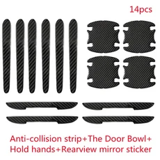 호환 차량 충돌 방지 스트립 도어 볼 스티커 스크래치 방지 스트립으로 구성 4/8/14개 세트, 03 14 piece set