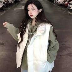 秋冬新款男女同款馬甲坎肩棉背心，寬鬆大碼潮流外套，防風保暖疊穿有型