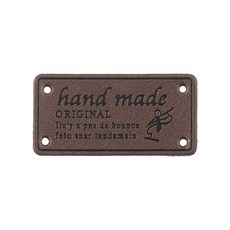 핸드 메이드라벨 스티커 라벨 handmade, 10개, 핸드메이드-오리지널 No.05(브라운)