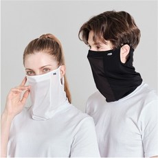 올먼트 자외선 차단 스포츠 에어쿨 넥스카프 마스크, 블랙, 1개