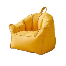 艾米艾米 棕色懶骨頭沙發 - EPS填充 分段支撐 有機皮, 貝殼沙發✨黃色✨【猫抓皮】