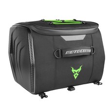 오토바이 리어백 바이크 스쿠터 전면 포론트 탑박스 겸용 25L 라이더 헬멧 박스 가방, 그린