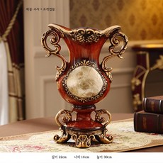 화병 세라믹 빈티지 인테리어 장식 유럽풍, 형광 옐로우