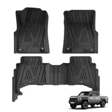 기아 태즈만 차량 트렁크 카고 라이너 매트 플로어 매트 방수 방오 올웨더 자동차 액세서리 블랙 3D 2025 TPE, Tasman LHD 3개, 상세설명참조, 맞춤형 라이너 모델 3456