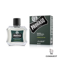 CONQUEST 義大利 PRORASO 雪松琥珀鬍後霜 鬍後乳 保濕乳液 男士刮鬍後護理, 1個, 100ml
