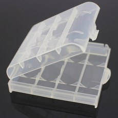 透明PP材質電池收納盒, 1個, 3號/4號【電池收納盒】