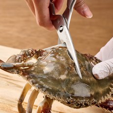 올 스텐 미트 고기 분리형 게 캠핑 주방 잘드는 가위, 02.베이직가위(분리형), 1개