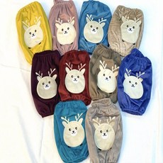 (5개 묶음)FG09 뚱돌프 사슴 캐릭터 팔토시 학생선물 극세사